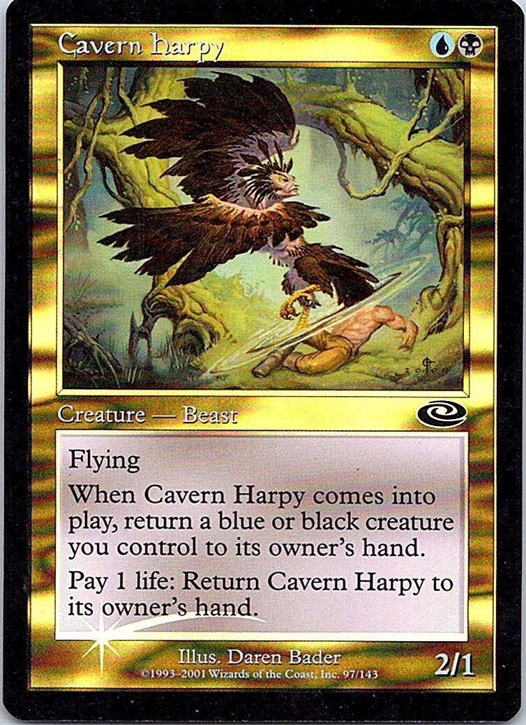 FOIL/洞窟のハーピー/Cavern Harpy/プレーンシフト/英語版/MTG１枚 [FC]_画像1