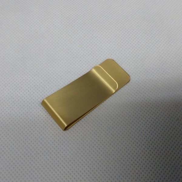 ラッピング ※ マネークリップ 金 ゴールド シンプル ステンレス 1個 コンパクト メンズ マネークリップ ゴールド 金 ステンレス 男女兼用 シンプル