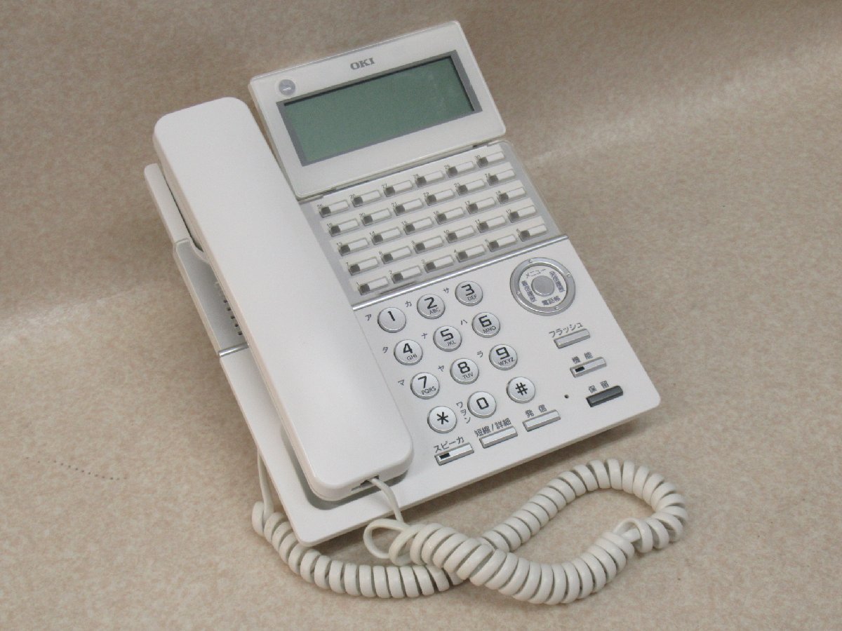 Ω ZZβ 12762# 保証有【 MKT/ARC-30DKHF-W-02A 】18年製 OKI 沖 DI2184 CrosCore2 30ボタン標準電話機 領収書発行可能