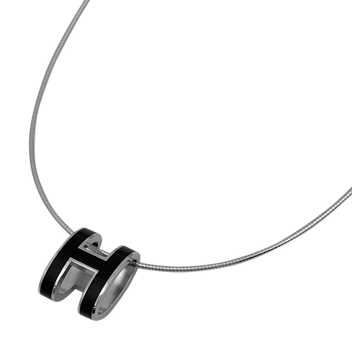 美品】HERMES ポップアッシュ チョーカー ネックレス 箱付き ロゴ www