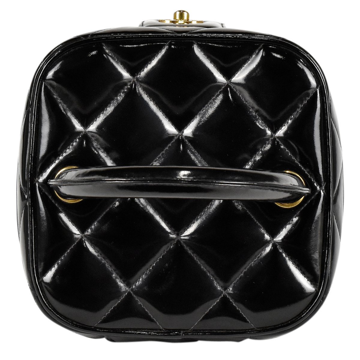 シャネル CHANEL ココマーク パテントレザー 化粧ポーチ レディース CC