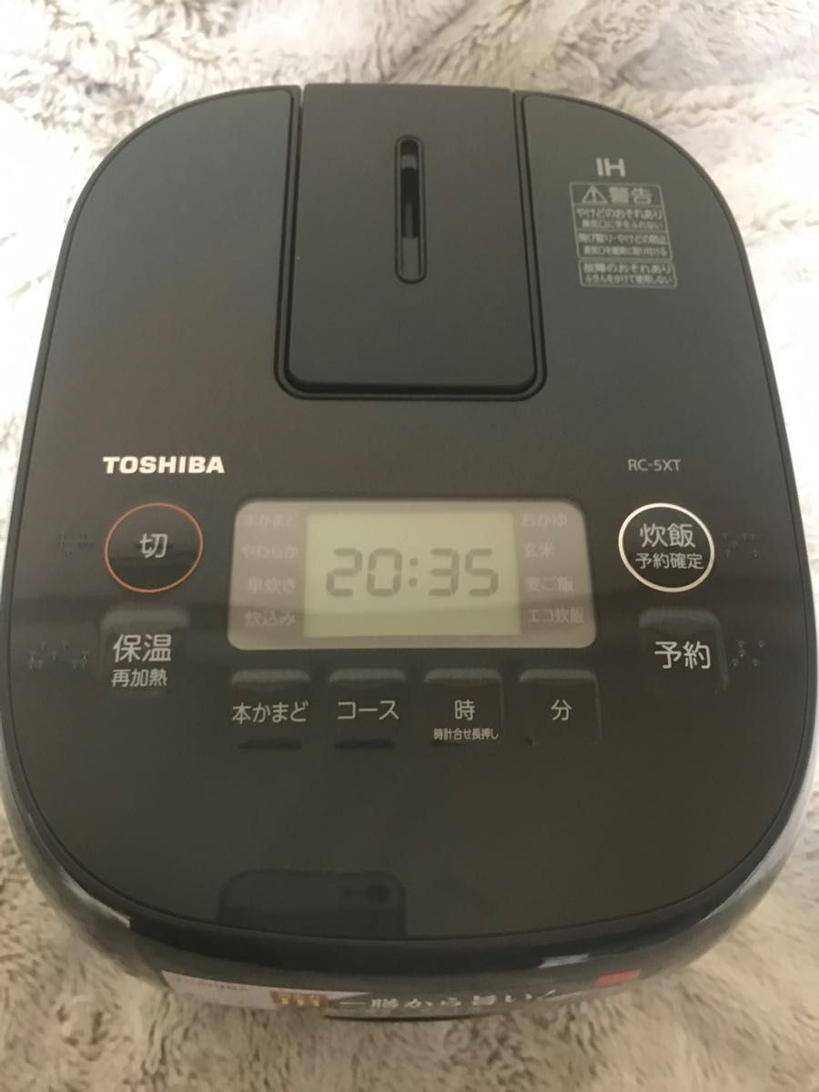 魅力的な価格 東芝 TOSHIBA IH炊飯器 RC-5XT K ブラック 未使用 3合
