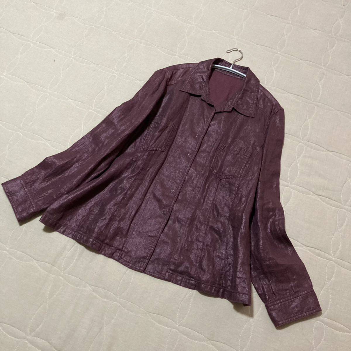 本物保証】 575*レリアン 17+*美品*高品質イタリア製麻素材の