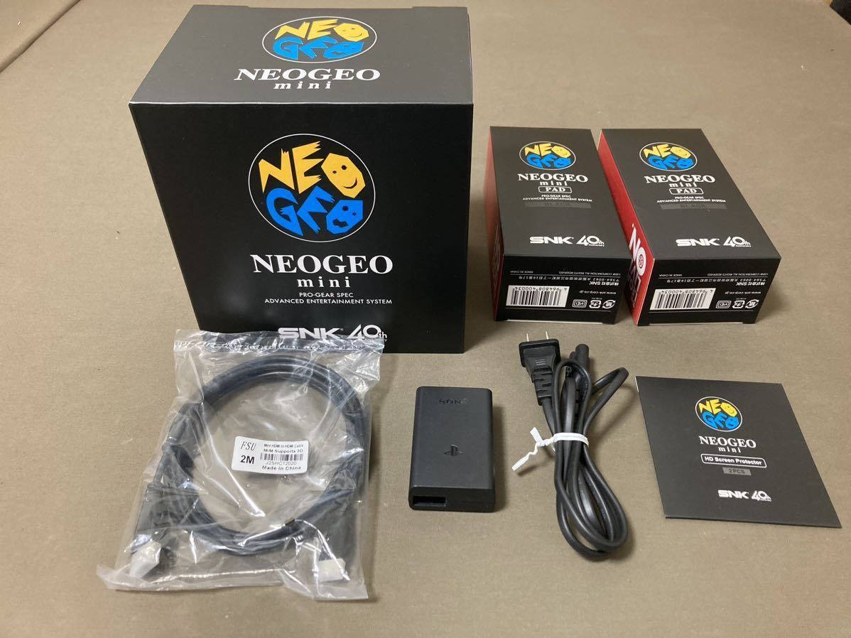 SNK NEOGEOmini ネオジオミニ 国内仕様通常版 未使用品&純正パッド