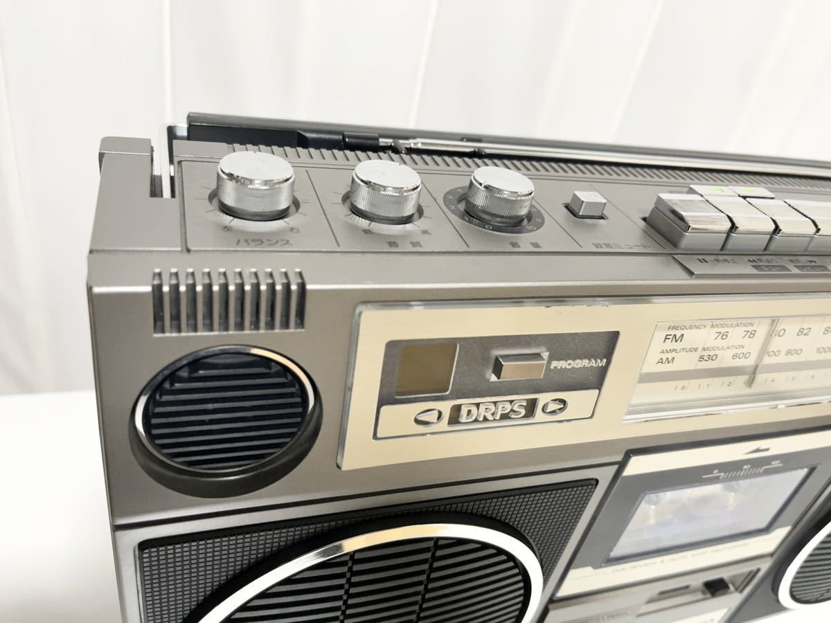 高い素材】 HITACHI ラジオカセットレコーダー TRK-8020 ラジオ - www