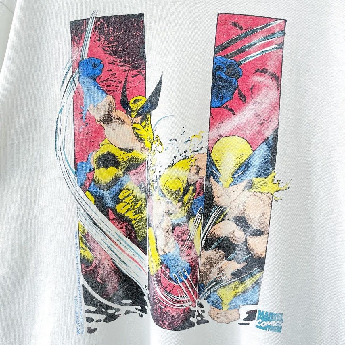 □激レア□90s USA製 MERVEL X-MEN ウルヴァリン L Tシャツ マーベル