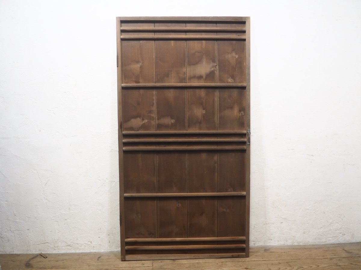 taG0350*[H174cm×W94cm]* antique * taste ... exist old wooden door * fittings wooden door gate old Japanese-style house reproduction block house Cafe store furniture retro L under 