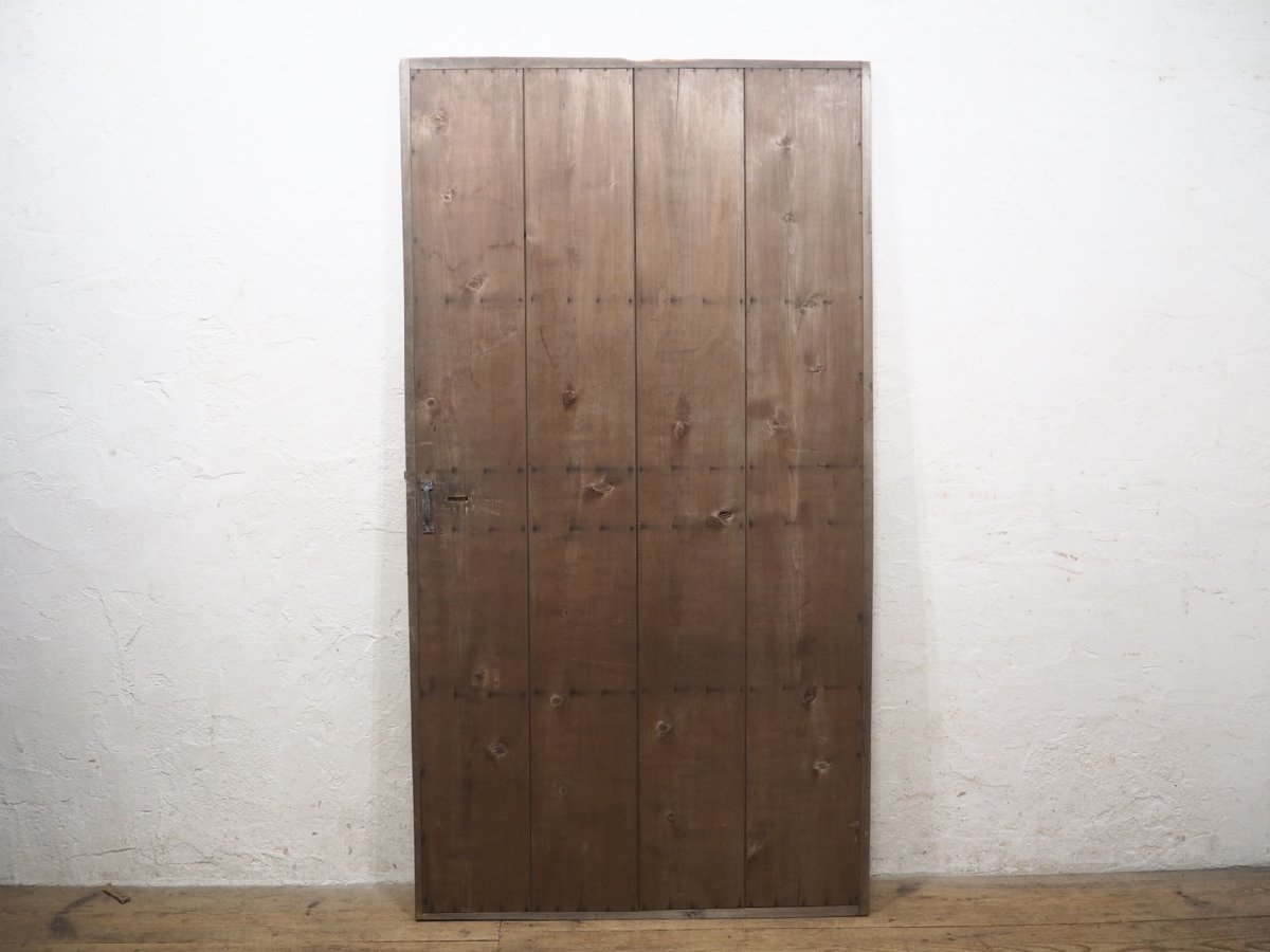 taG0350*[H174cm×W94cm]* antique * taste ... exist old wooden door * fittings wooden door gate old Japanese-style house reproduction block house Cafe store furniture retro L under 