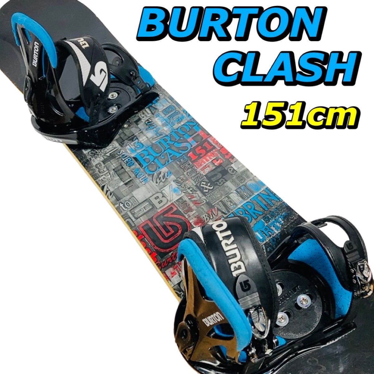 BURTON バートン CLASH スノーボード 板 ビンディングセット 状態良好