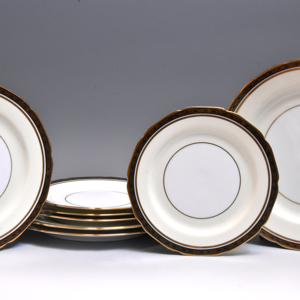 Noritake/ノリタケ GOLDANY プレート 皿 大中小 合計８枚 ヴィンテージ 金彩 陶磁器 洋食器 西洋美術 美品　z4271k