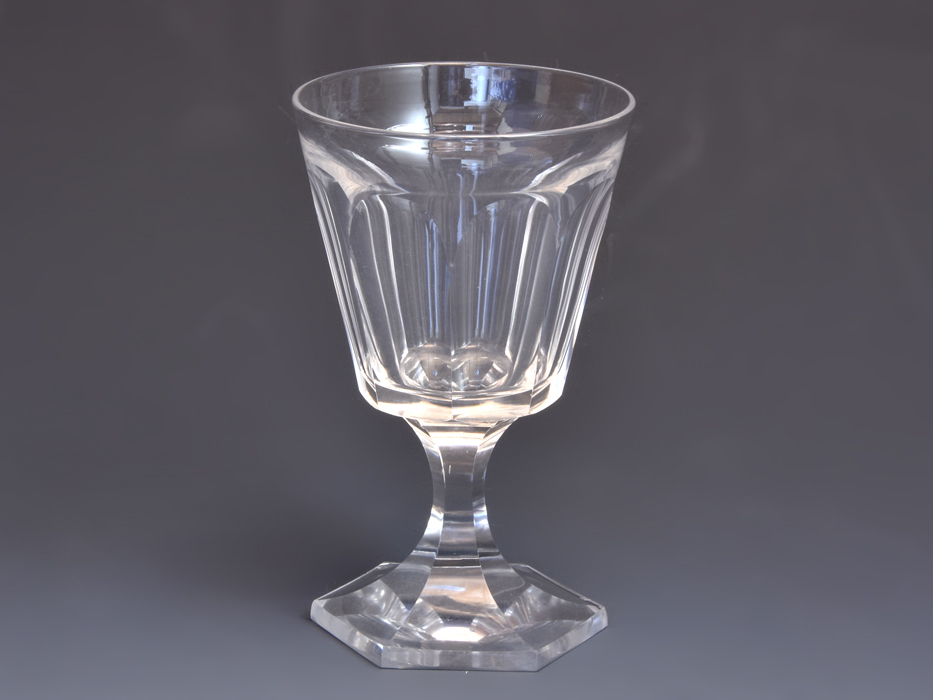 オールドバカラ Conique/コニーク グラス ゴブレット 高さ１３㎝ フランス 西洋美術 ガラス工芸　　b8853k