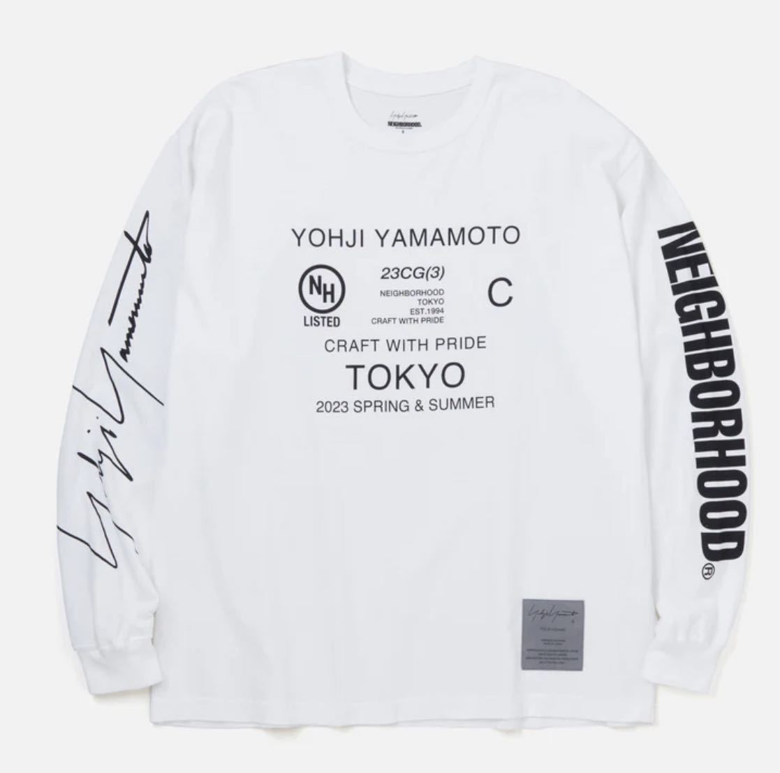 neighborhood Yohji Yamamoto XXL 2XL ロンt ネイバーフッド　ヨウジ　ヤマモト　ロングスリーブ Tee Tシャツ