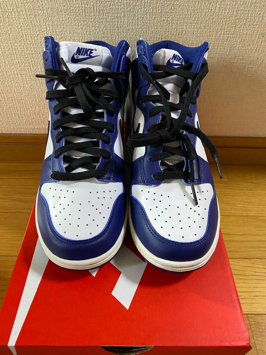 Nike WMNS Dunk High Deep Royal Blue ナイキ ダンク ハイ ディープロイヤルブルー 24.5cm