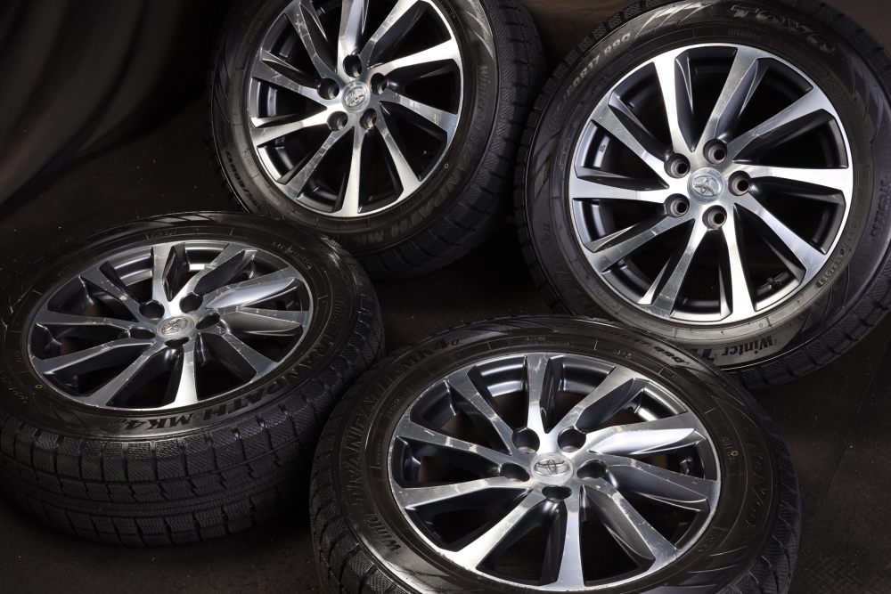 ☆バリ山 225/60R17 トヨタ ヴェルファイアハイブリッド純正アルミ