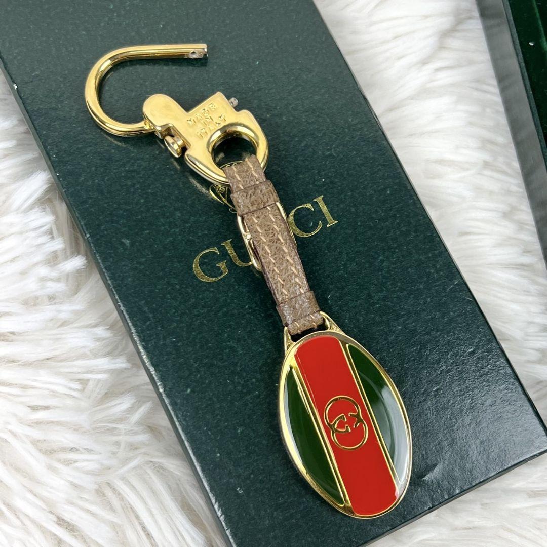 ヴィンテージ・激レア OLD GUCCI オールドグッチ キーリング シェリー