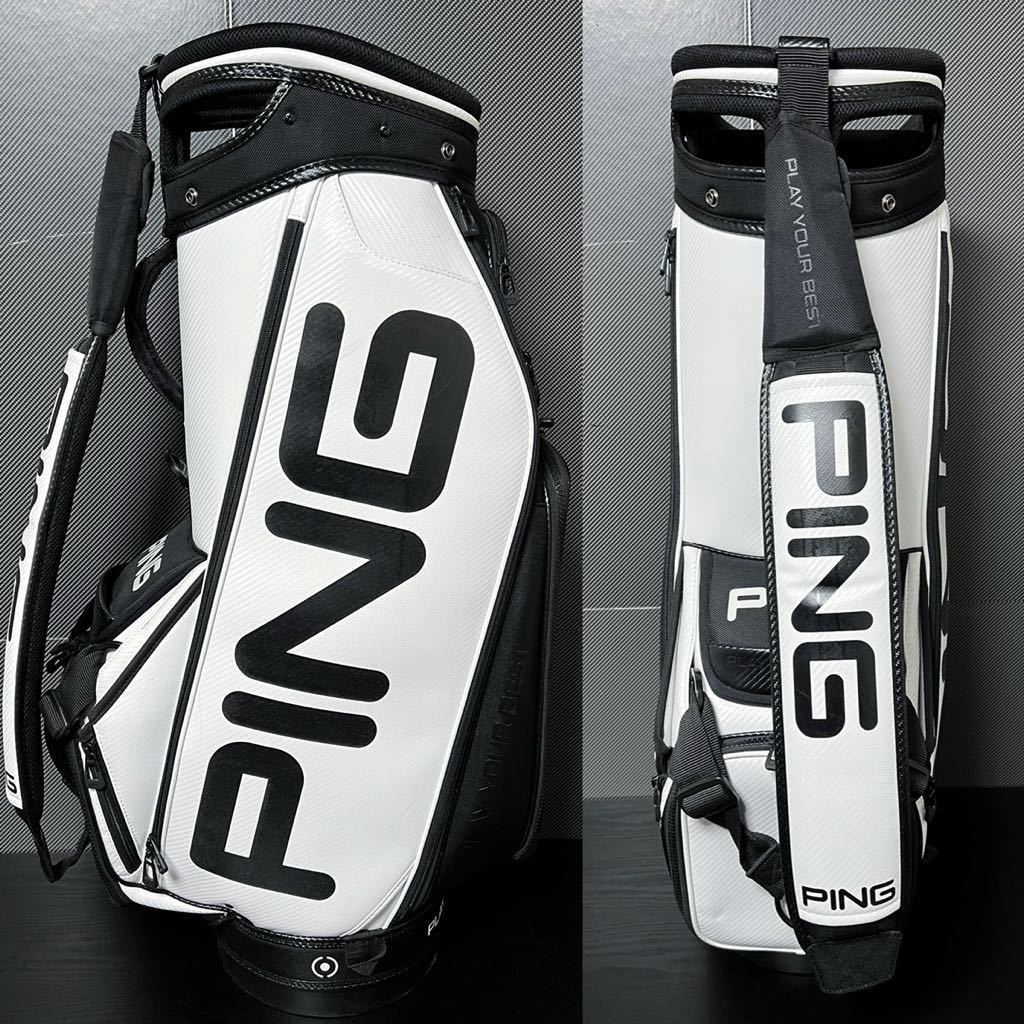 ☆美品☆ PING スタッフバッグ ツアー プロモデル ピン キャディバッグ CB 人気 本格 アスリート 高級 TOUR STAFF BAG