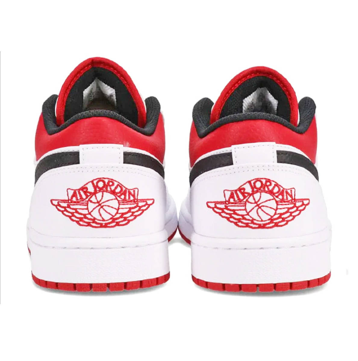 ★ナイキ NIKE Air Jordan 1 LOW "WHITE UNIVERSITY RED/BLACK" ジョーダン ワン ロー 9(27cm）_画像3