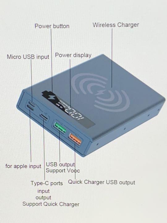AquaPC*Qc3.0- беспроводной зарядка box 5x18650,DIY, энергия банк, двойной USB, большая вместимость энергия банк *W