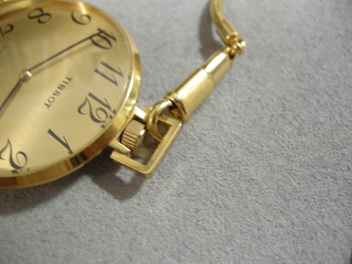 TISSOT/ティソ 懐中時計 手巻き式 カラー ゴールド スイス製 STYLIST