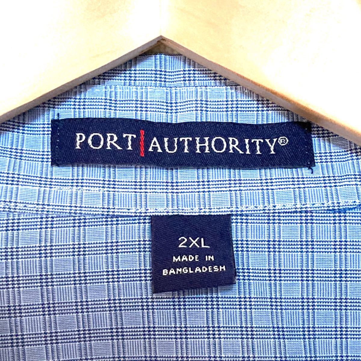 古着 PORT AUTHORITY 長袖 チェック シャツ ビッグサイズ オーバーサイズ 大きいサイズ ビッグシルエット