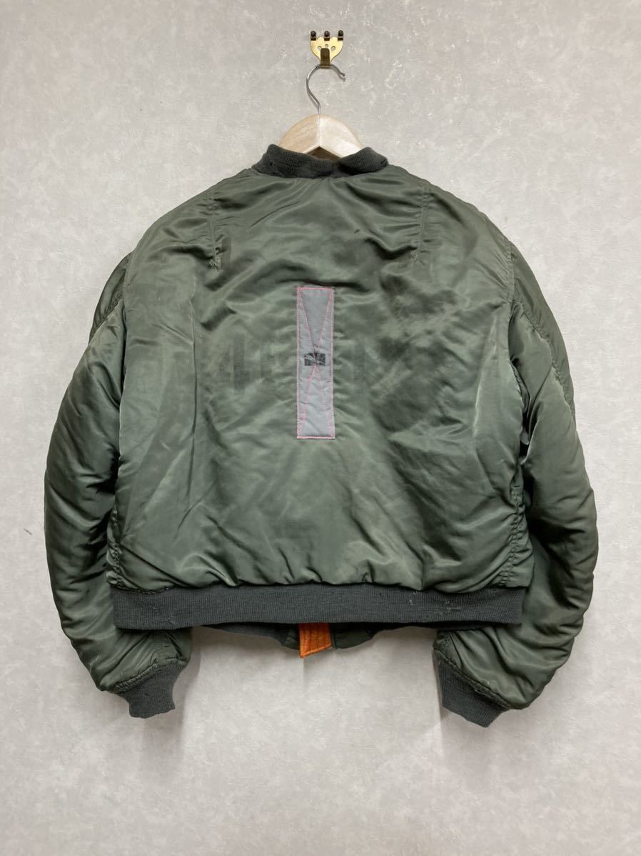 雰囲気 70s 米軍実物 MA-1 フライトジャケット USAF ワッペン多数 サイズL 60s L-2B ALPHA CWU-45 ビンテージ 雰囲気 70s 米軍実物 MA-1 フライトジャケット USAF ワッペン多数 サイズL 60s L-2B ALPHA CWU-45 ビンテージ