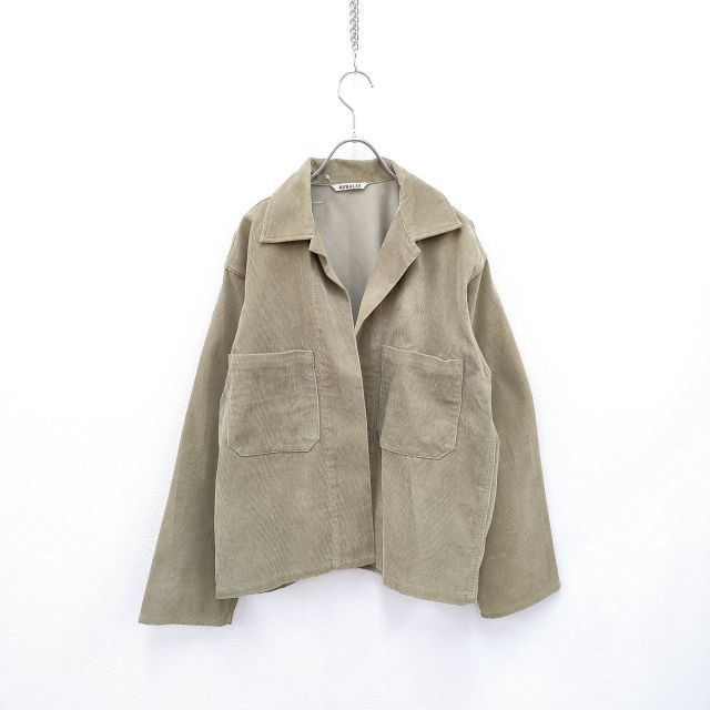 購入 タグ付き オーラリー コーデュロイシャツ ブラウン size3