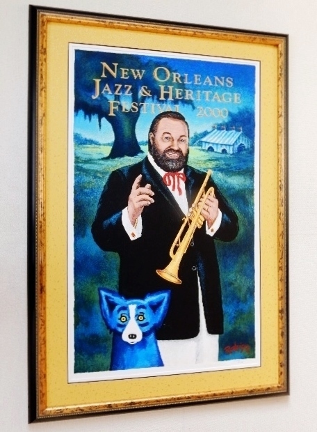 ブルードッグ/限定 シルクスクリーン/アル・ハート/New Orleans Jazz Fest/AL HIRT/G.ロドリーゲ/Blue Dog/ニューオリンズ/ジャズフェス