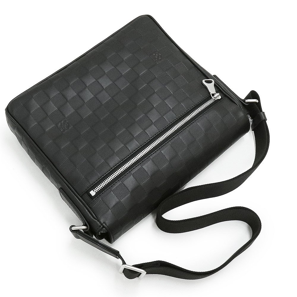 (未使用 展示品)ルイ ヴィトン LOUIS VUITTON ディストリクトPM メッセンジャーバッグ 斜め掛け ダミエアンフィニ オニキス 黒 N41033_画像6
