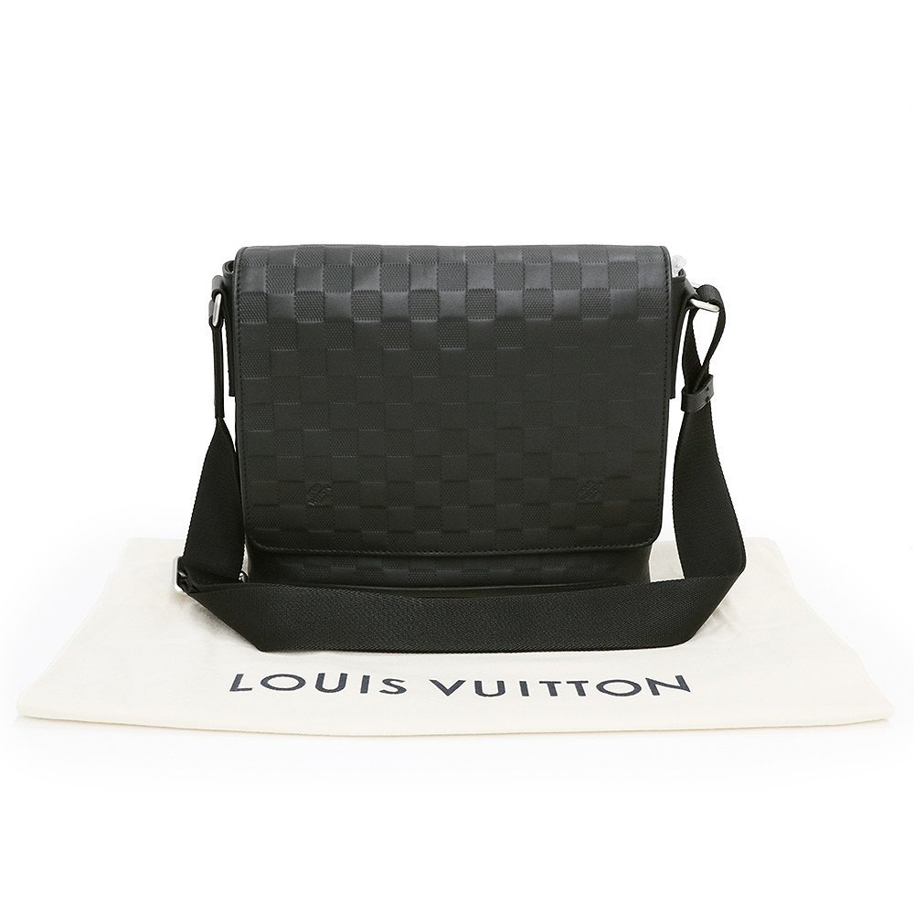 (未使用 展示品)ルイ ヴィトン LOUIS VUITTON ディストリクトPM メッセンジャーバッグ 斜め掛け ダミエアンフィニ オニキス 黒 N41033_画像2