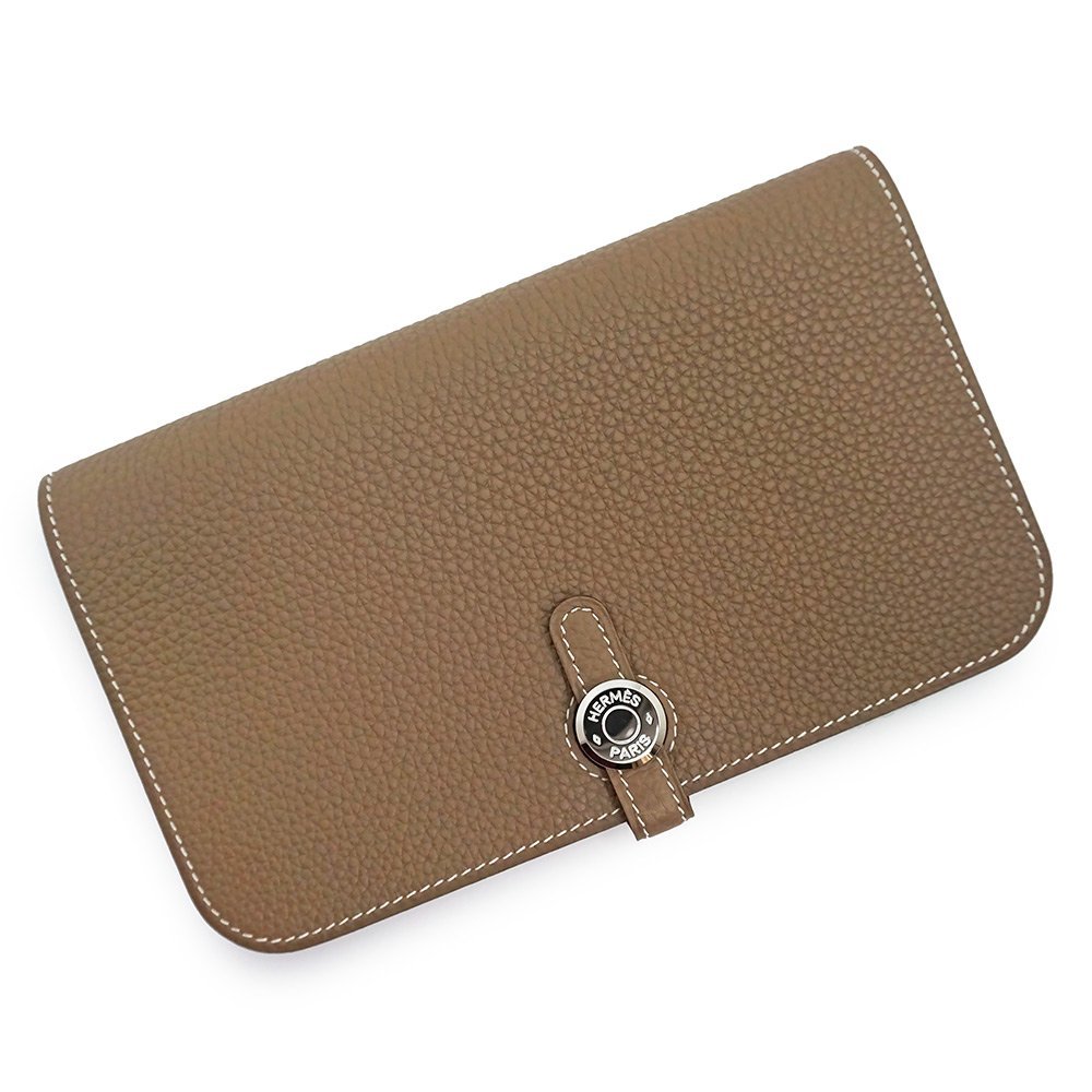新品・未使用品)エルメス HERMES ドゴン GM デュオ 二つ折り長財布