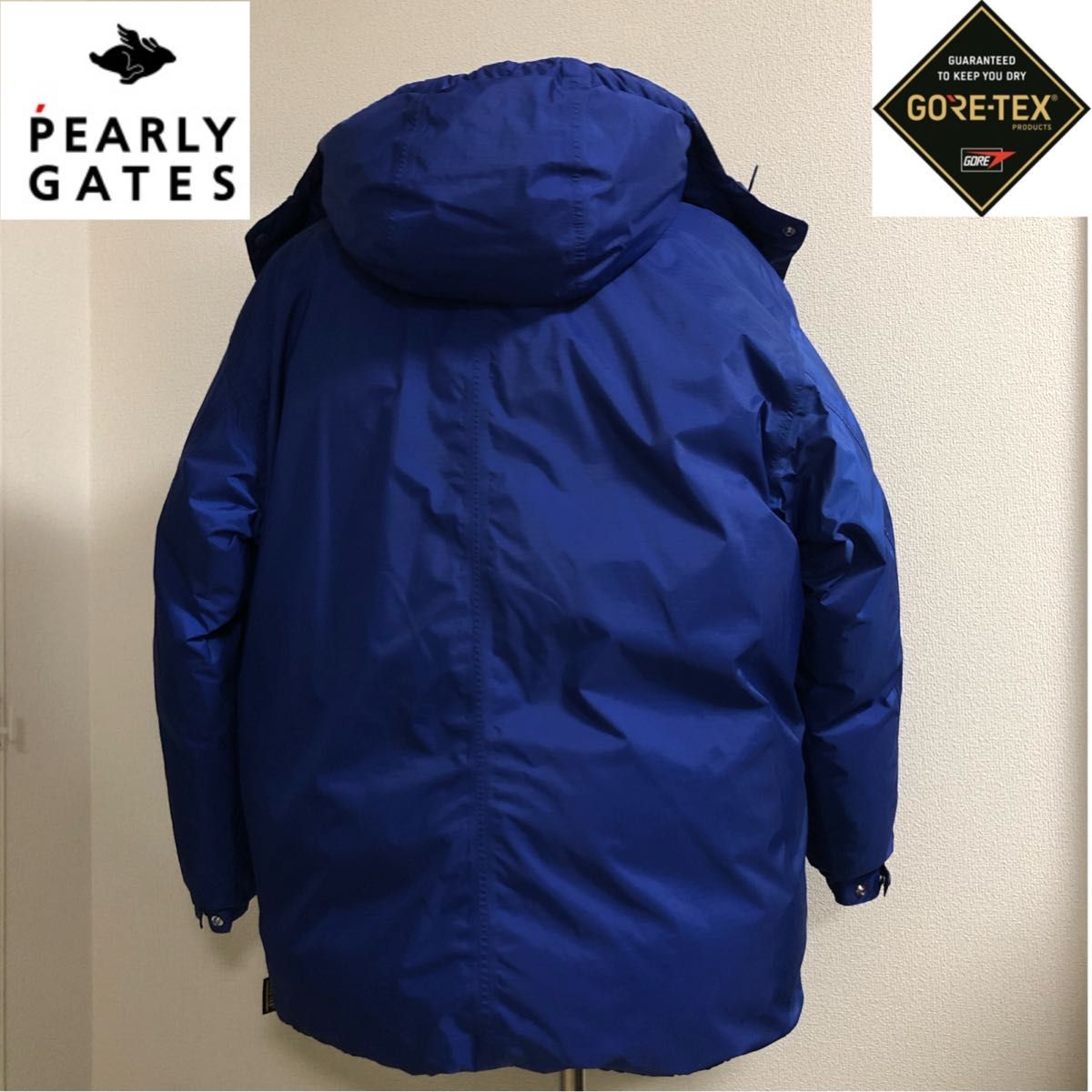 PEARLY GATES 中綿入りチェックシャツ　DAY NAP 青系