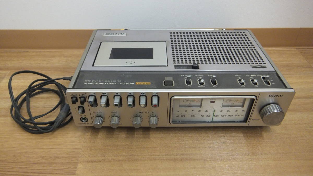 タイムセール！ ラジオ SONY ステレオラジオ＆カセットデッキ CF-2700D