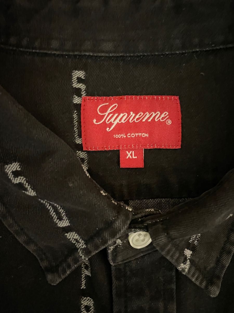 Supreme シュプリーム ブラックデニムシャツ&ブラックデニムパンツセット