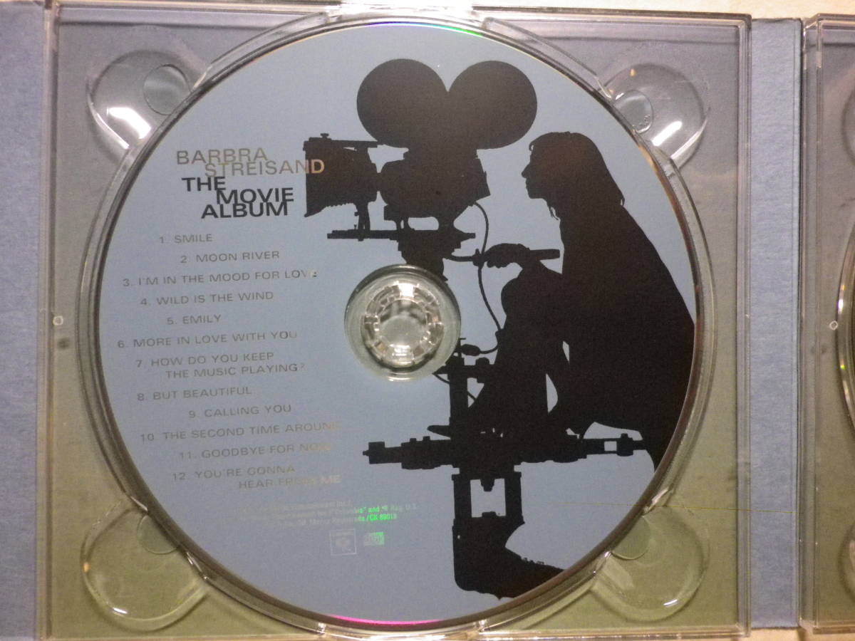 DVD付限定盤 『Barbra Streisand/The Movie Album(2003)』(COLUMBIA CK 90742,輸入盤,歌詞付,Smile,Moon River,Calling You,But Beautiful)_画像3