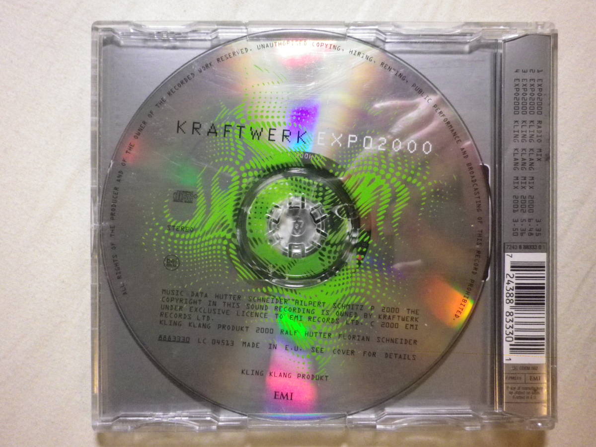 [Kraftwerk/Expo2000(2000)](CDEM 562,EU запись,4track,Enhanced,Kling Klang Mix, Techno )