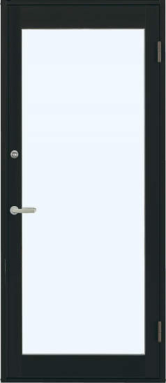 アルミサッシ YKK 店舗ドア 7TD W868×H2018 片開き 複層 ドアクローザー付
