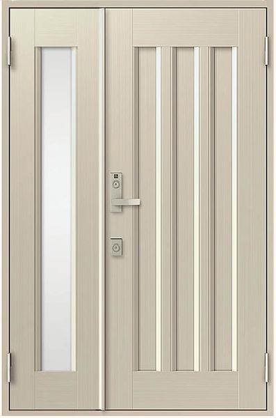 アルミサッシ トステム (ＬＩＸＩＬ) 玄関ドア クリエラR 半外付 親子 19型 W1240×H1917