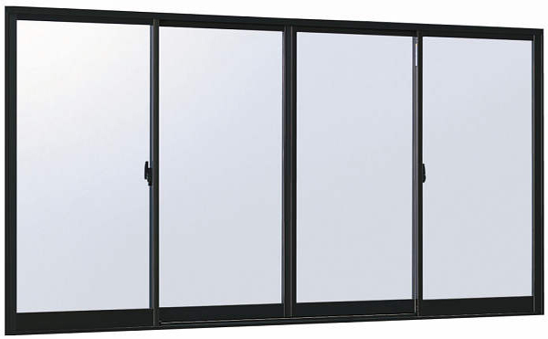 アルミサッシ YKK フレミング 半外付 引違い窓 W2600×H1170 （25611-4）複層