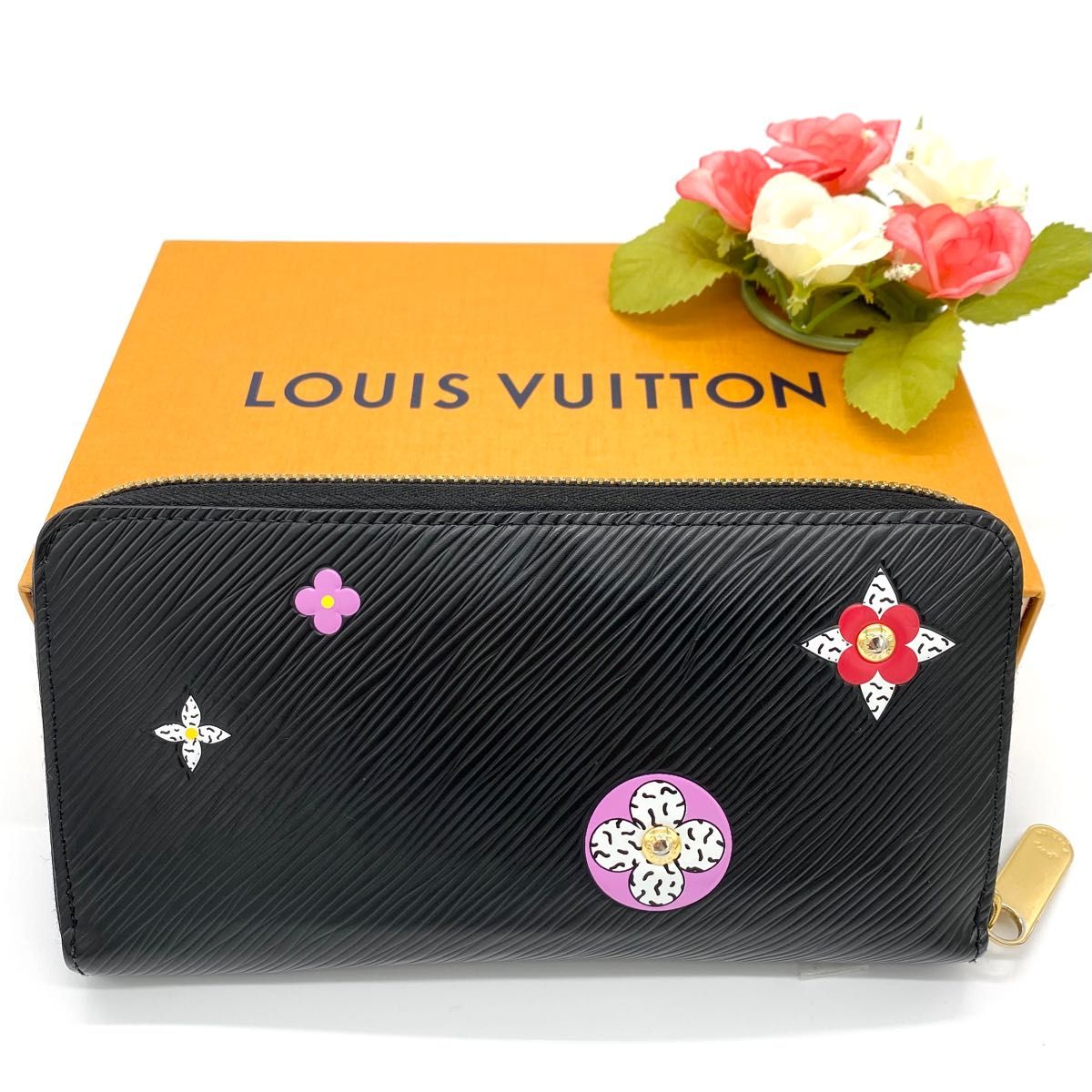 【大特価!!】限定 LOUIS VUITTON ルイヴィトン エピフラワー 長財布 ジッピーウォレット ラウンドファスナー■