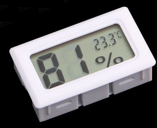 4 piece set [ free shipping ]** digital hygrometer thermometer white color **BS