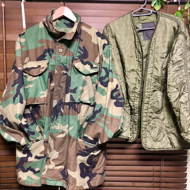 実物沖縄購入 USED 米軍 M-65 フィールドジャケット&ライナーセット