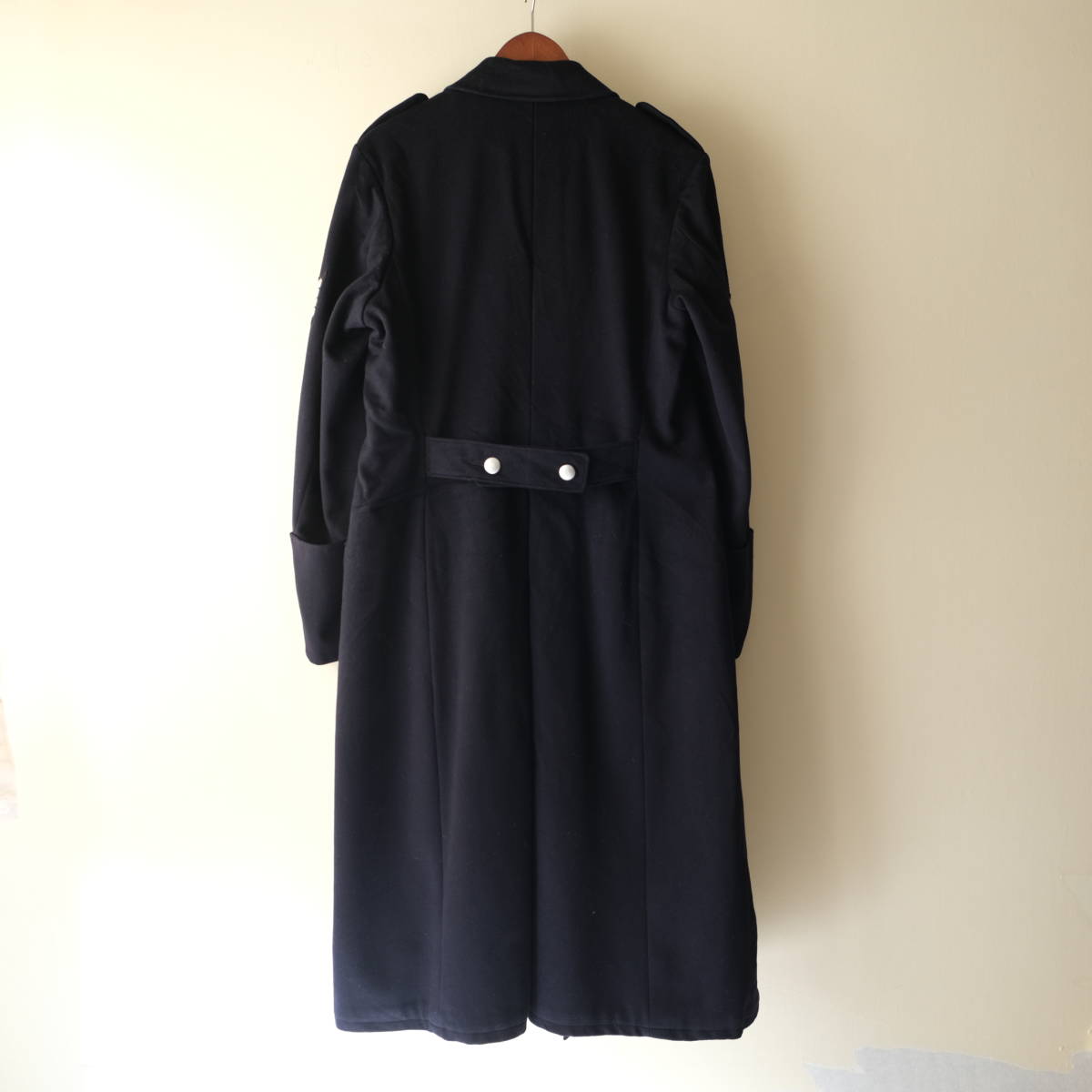 [ Germany army Vintage wool Great coat ]/ dark navy series / land army navy Air Force military nachis military uniform army equipment SS.. parent .. the truth thing 