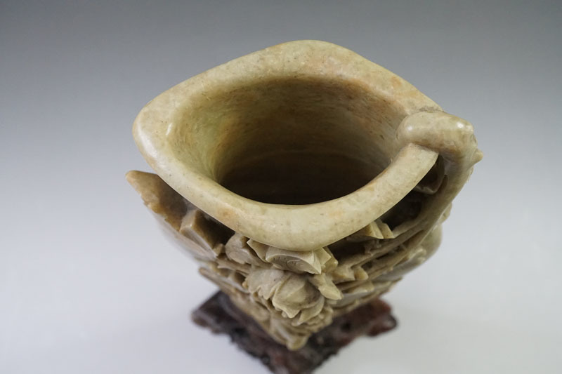 花瓶、寿山石、石彫り唐物中国古美術 minnade-ganbaro.jp