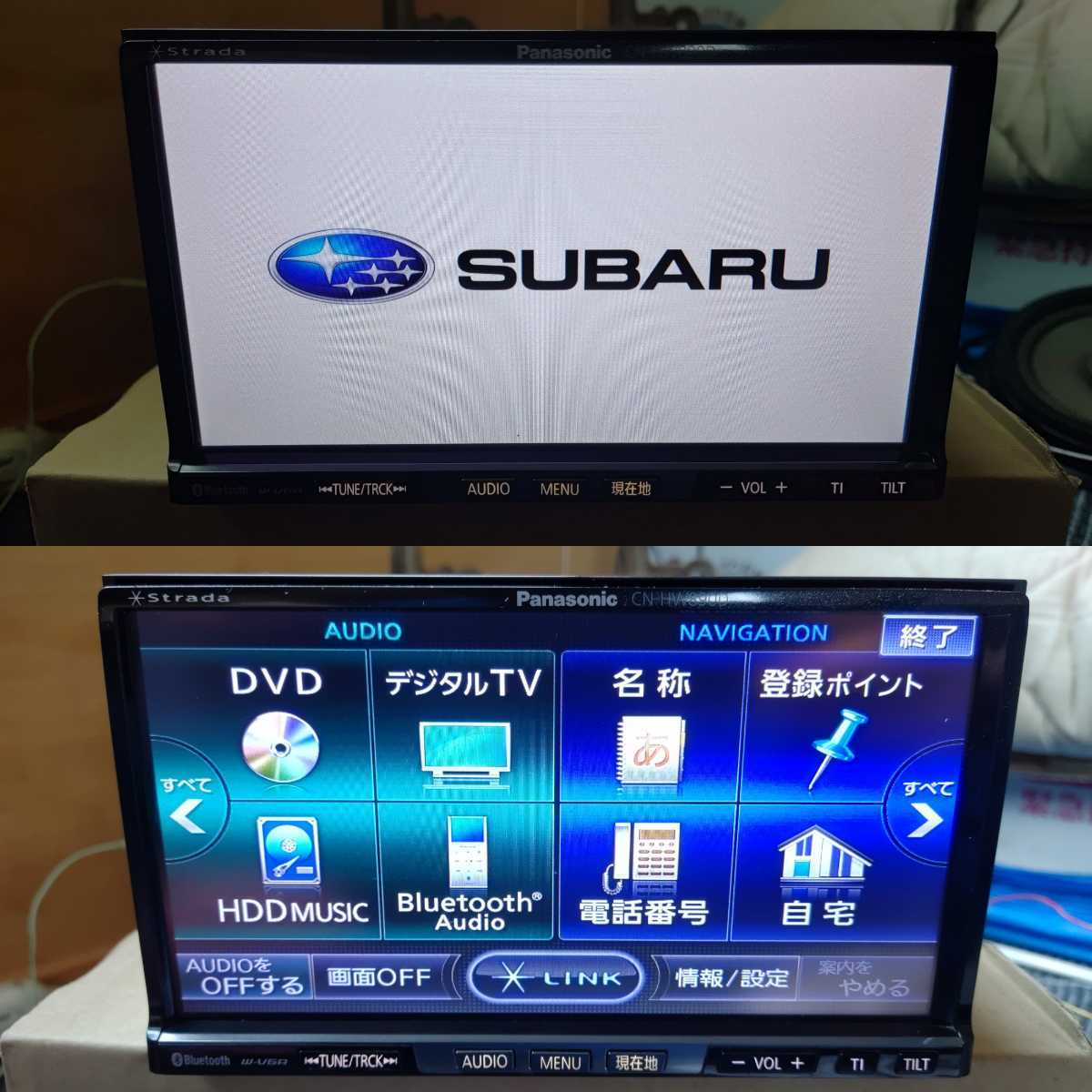 スバル 純正HDDナビ CN-HW890DFA Panasonic ストラーダ DVD Bluetooth
