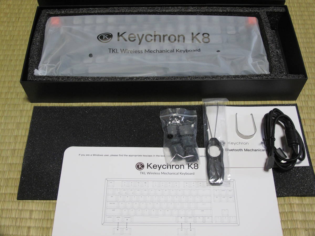 keychron K8 茶軸 US配列 ホットスワップ対応 静音化済み