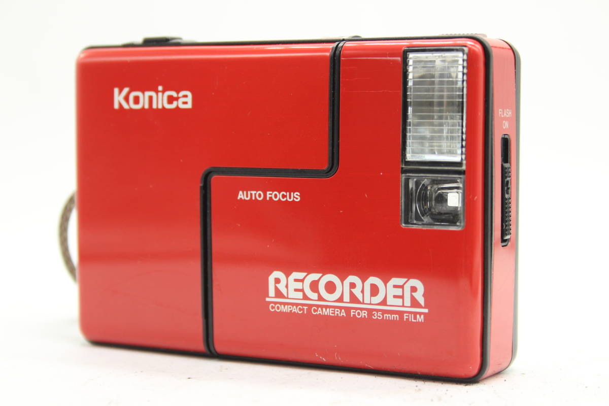 注目ブランドのギフト Recorder Konica コニカ ☆実用品☆ レッド C705