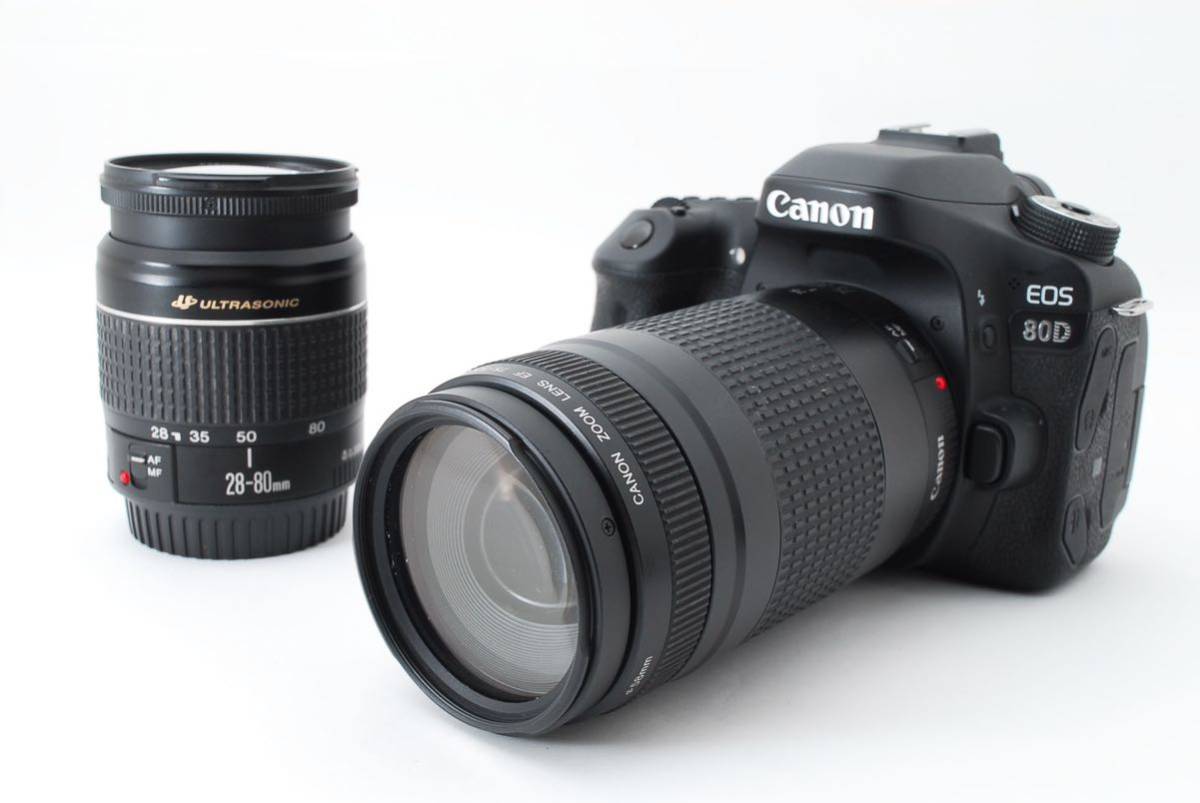 Canon EF28-80、Canon EF75-300標準望遠（2セット）