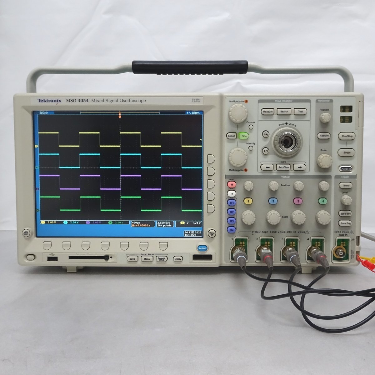 Tektronix MSO4054 500MHz・2.5GS/s 4chデジタルオシロスコープ Mixed Signal Oscilloscopes【中古/未校正/動作品】 #369514_画像3