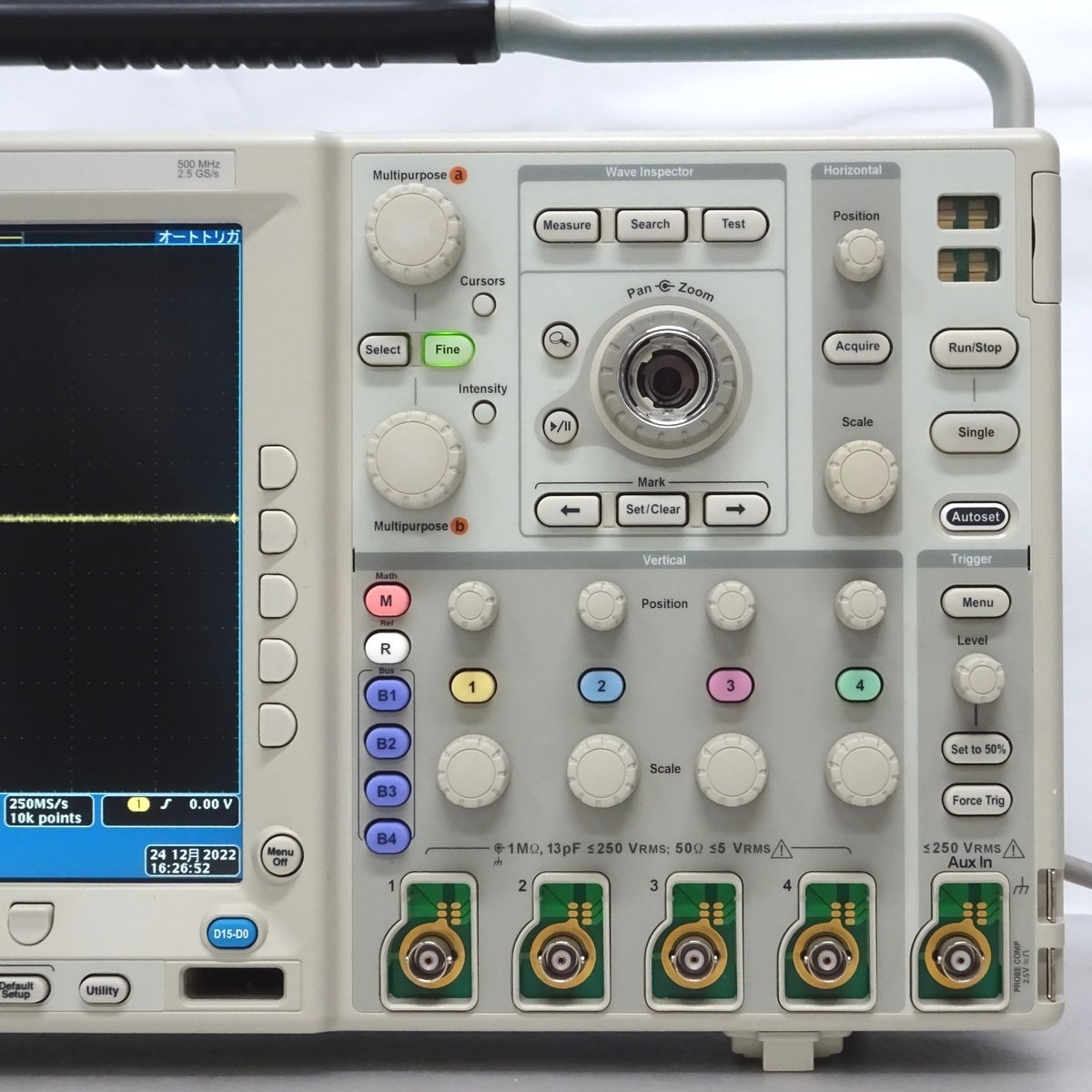 Tektronix MSO4054 500MHz・2.5GS/s 4chデジタルオシロスコープ Mixed Signal Oscilloscopes【中古/未校正/動作品】 #369514_画像2