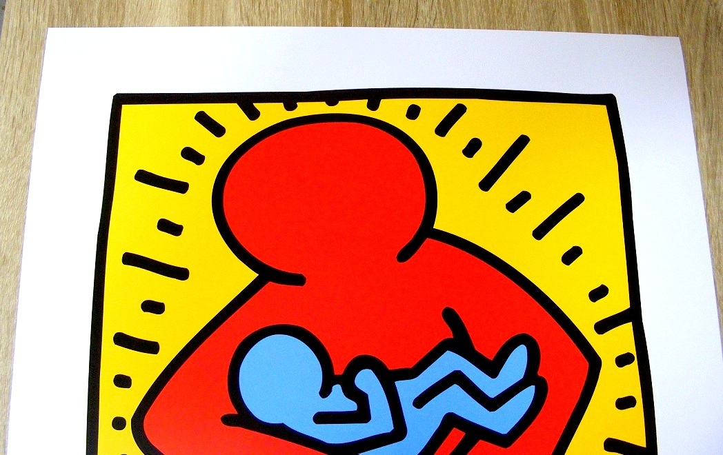 新商品!新型 Keith Haring キースへリング Unaltd 1986 Holding Baby
